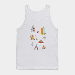 Funny Vehicles Tank Top